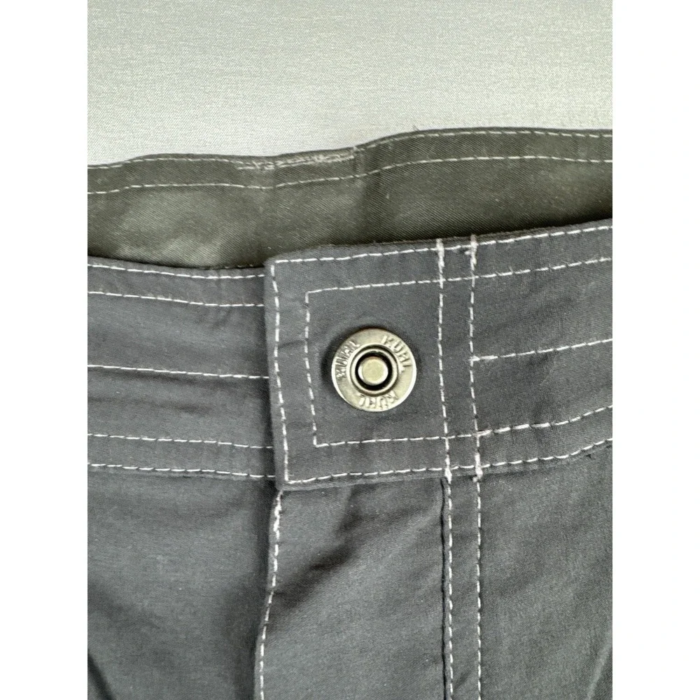Kuhl Renegade Hiking Shorts Mens 38 Black Outdoor Nylon Stretch Trail Utility